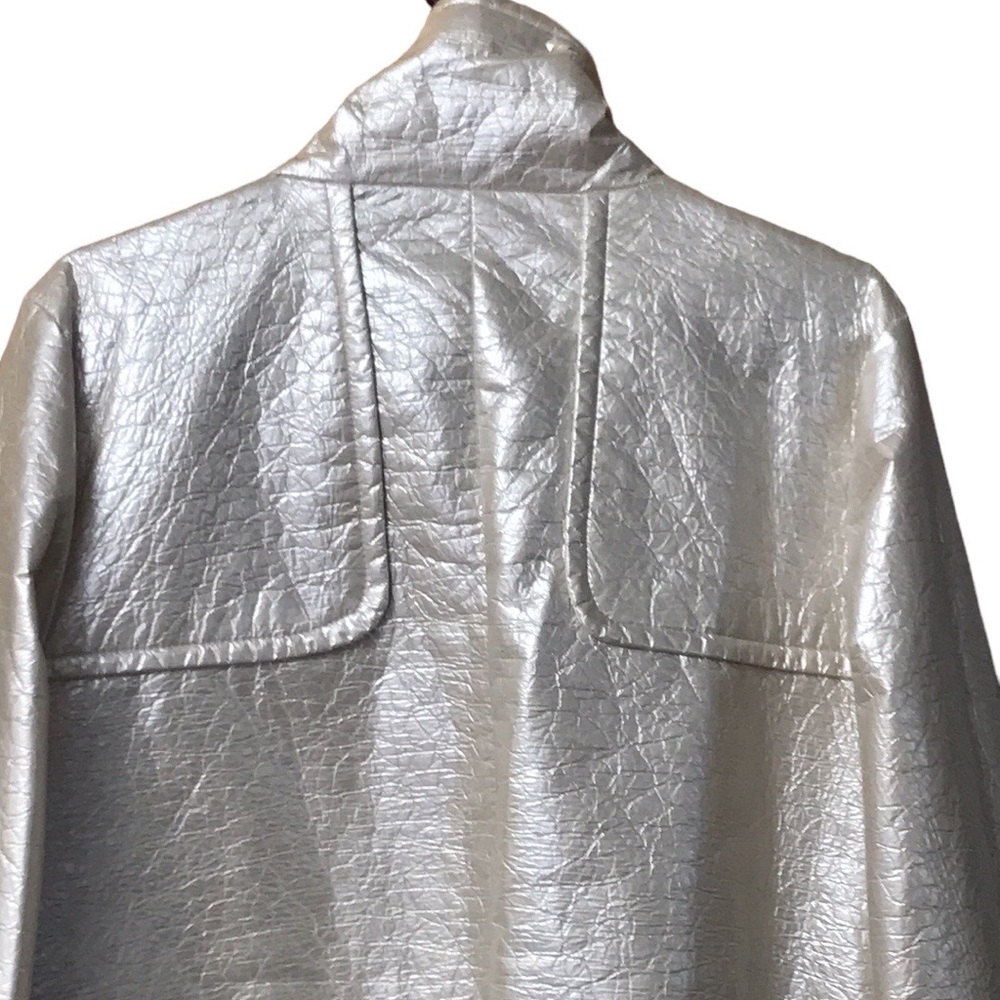 Ivory metallic spring Moto jacket - Picture 6 of 7